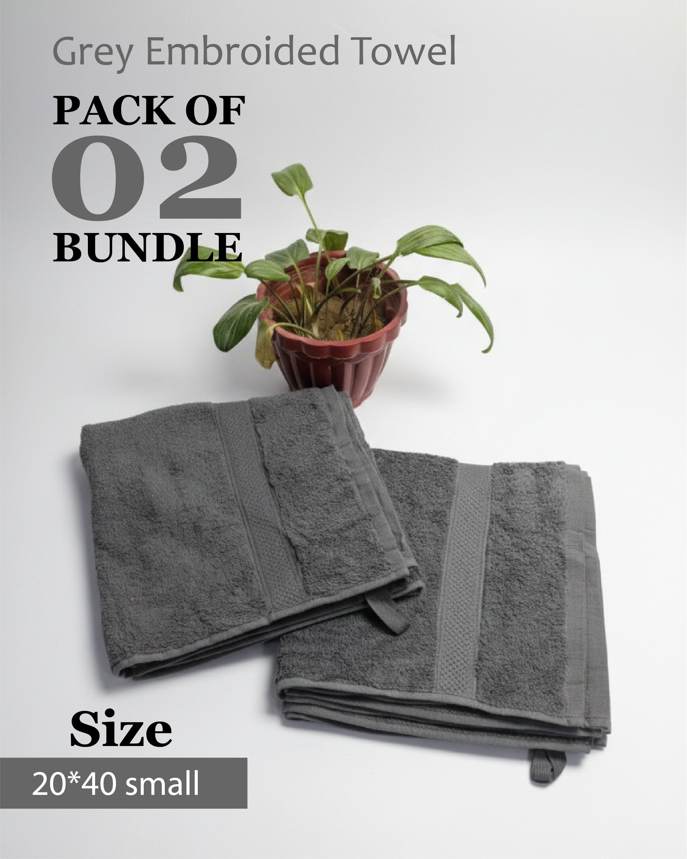 Premium Gray Towel Bundle