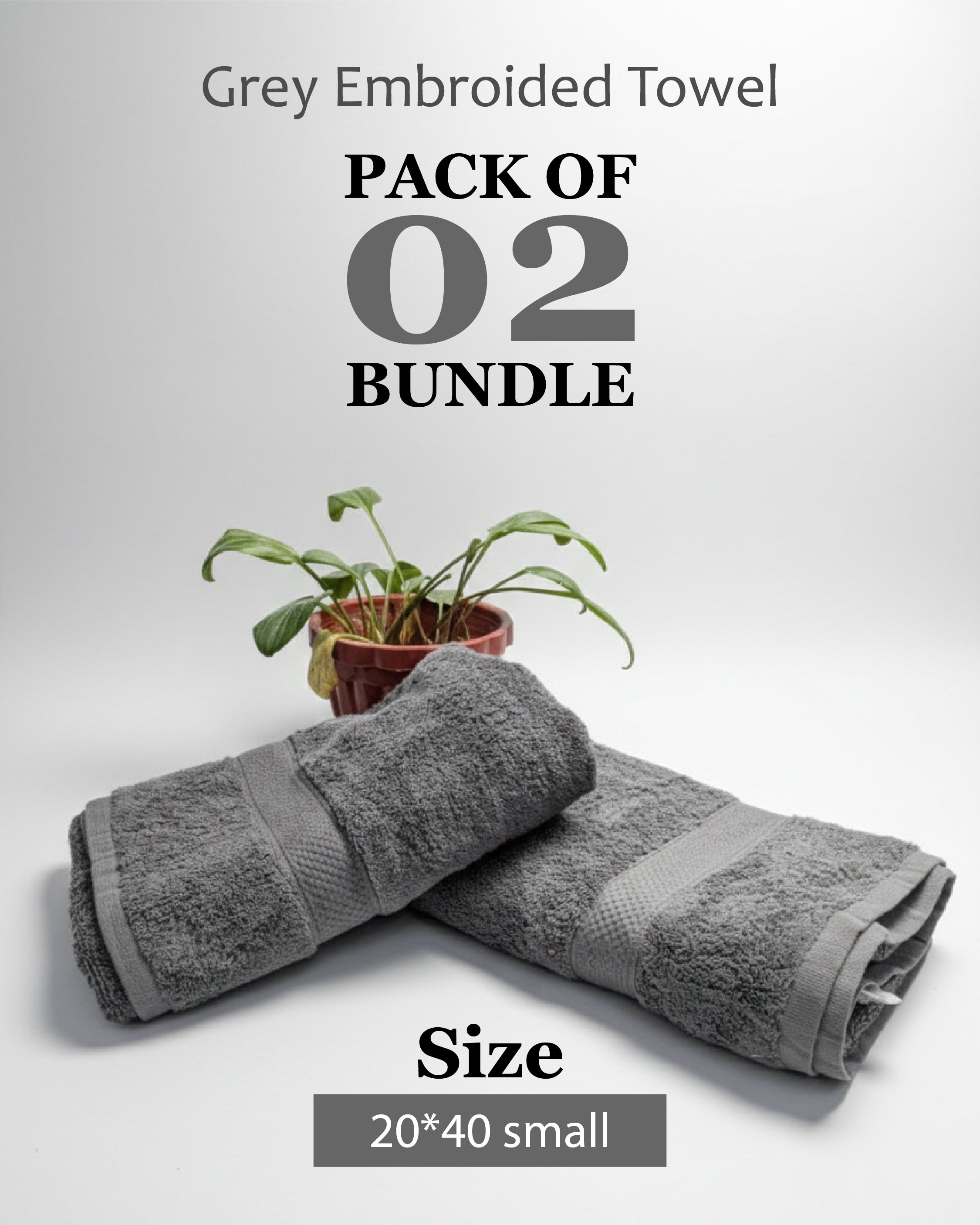 Premium Gray Towel Bundle